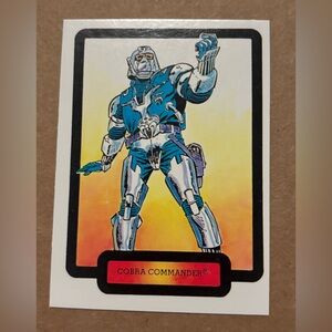 1987 Gi-Joe Cobra Commander Hasbro Heroes Toy Cartoon Comics Trading Cards